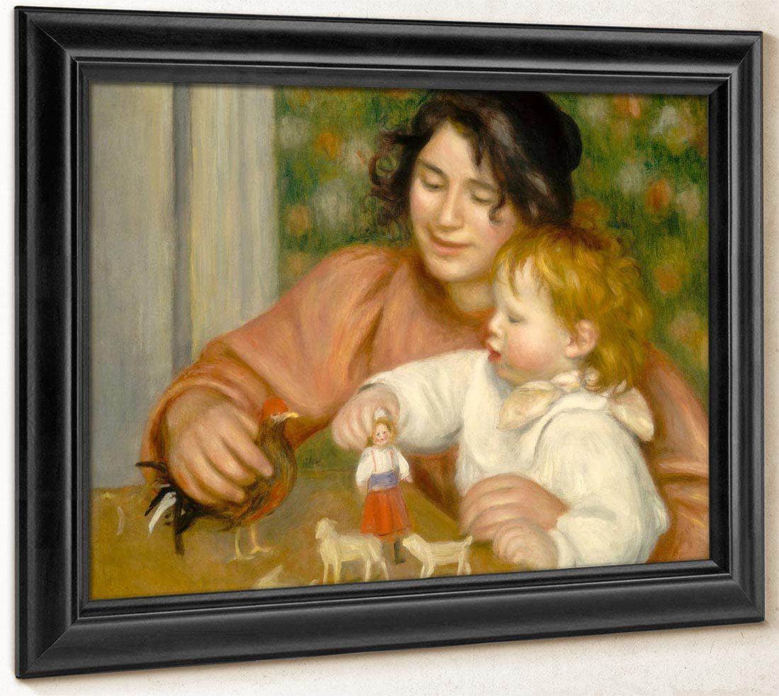 Child With Toys Gabrielle And The Artist S Son Jean Pierre Auguste Renoir 1896 Fine Art Print