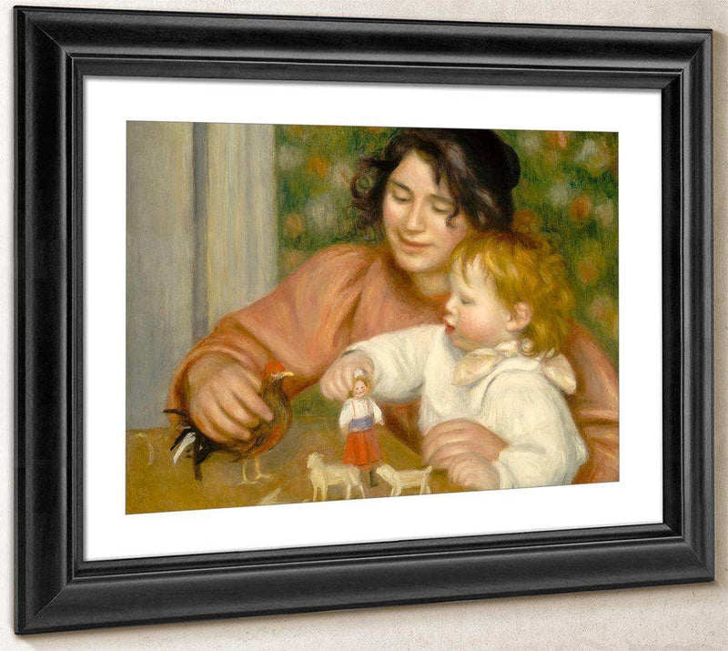 Child With Toys Gabrielle And The Artist S Son Jean Pierre Auguste Renoir 1896 Fine Art Print