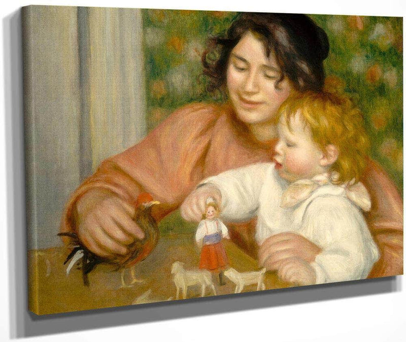 Child With Toys Gabrielle And The Artist S Son Jean Pierre Auguste Renoir 1896 Fine Art Print
