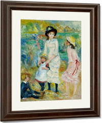 Children On The Seashore, Guernsey By Pierre August Renoir Fine Art Print