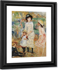 Children On The Seashore, Guernsey By Pierre Auguste Renoir Fine Art Print