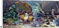 Children On The Shore, Javea Painting Joaquin Sorolla Canvas Art Fine Art Print