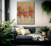 Children Playing In The Snow By Jessie Willcox Smith Fine Art Print