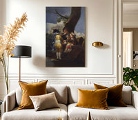 Children With A Cart By Francisco De Goya Fine Art Print