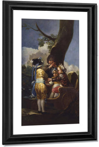 Children With A Cart By Francisco De Goya Fine Art Print