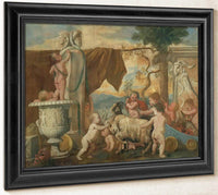 Childrens Bacchanal I By Nicholas Poussin Fine Art Print