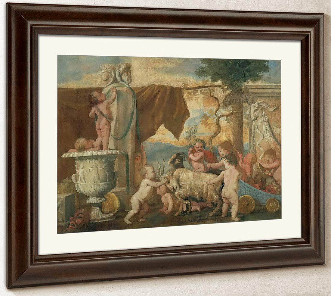 Childrens Bacchanal I By Nicholas Poussin Fine Art Print
