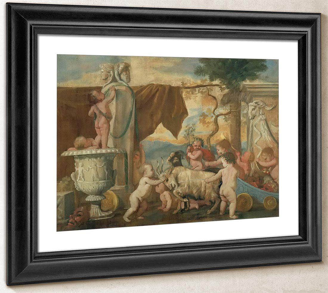 Childrens Bacchanal I By Nicholas Poussin Fine Art Print