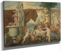 Childrens Bacchanal I By Nicholas Poussin Fine Art Print