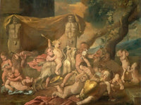 Childrens Bacchanal Ii By Nicholas Poussin Fine Art Print