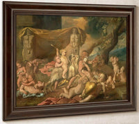 Childrens Bacchanal Ii By Nicholas Poussin Fine Art Print