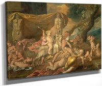 Childrens Bacchanal Ii By Nicholas Poussin Fine Art Print