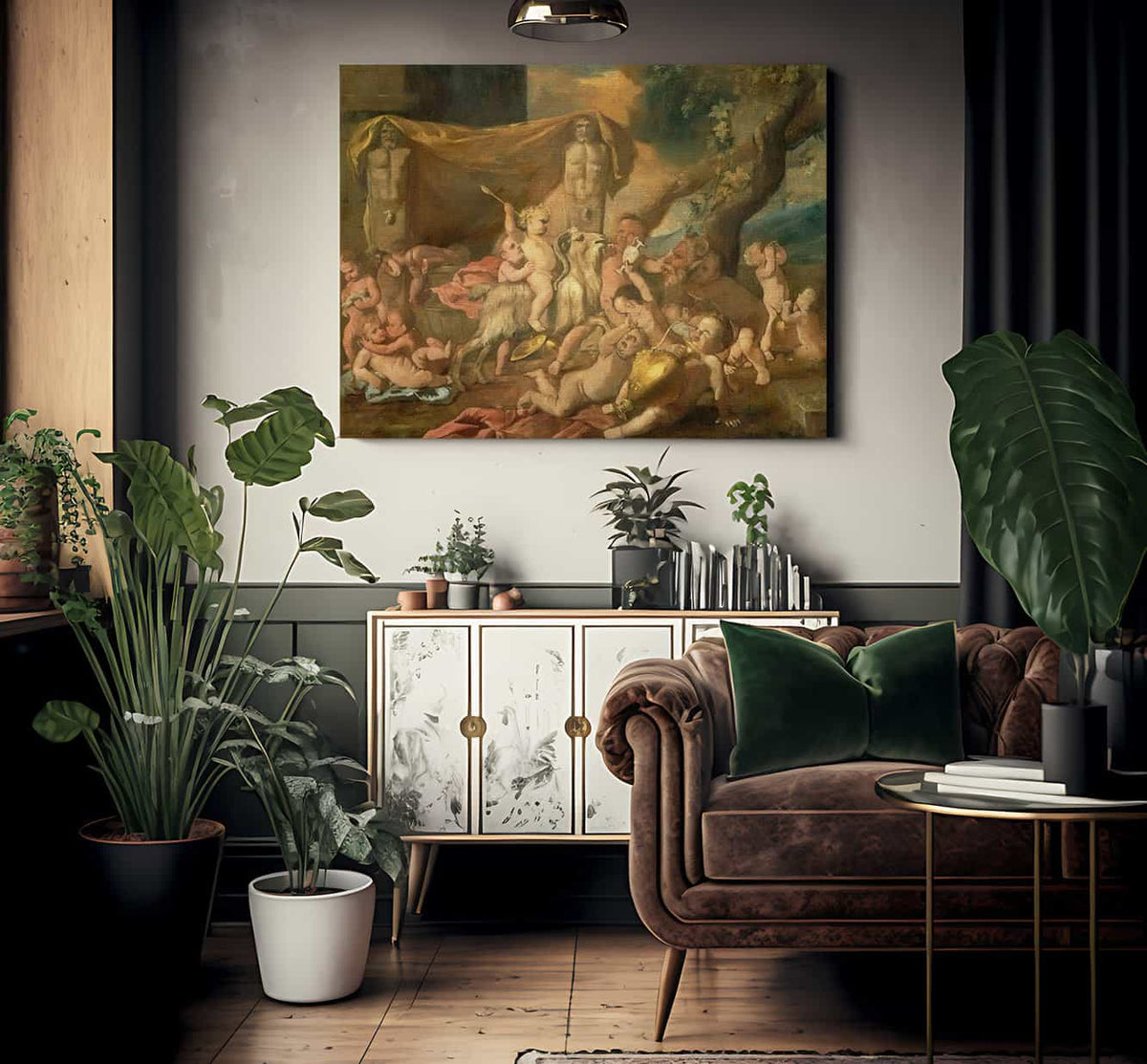 Childrens Bacchanal Ii By Nicholas Poussin Fine Art Print