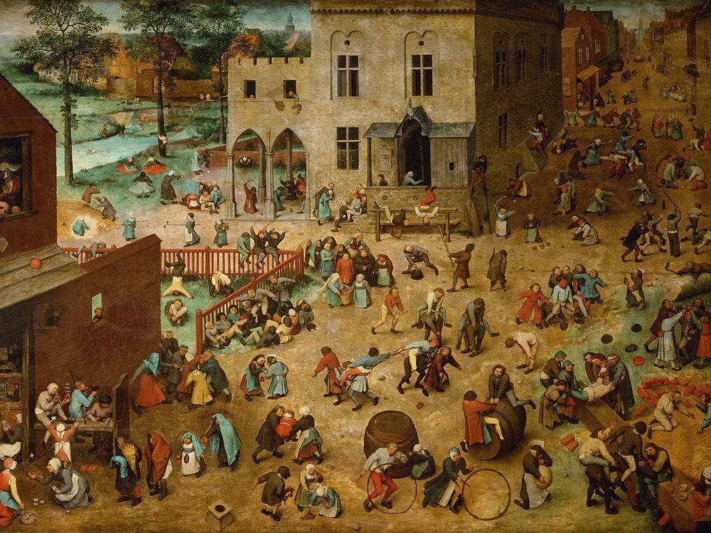 Childrens Games 1560  By The Elder Fine Art Print