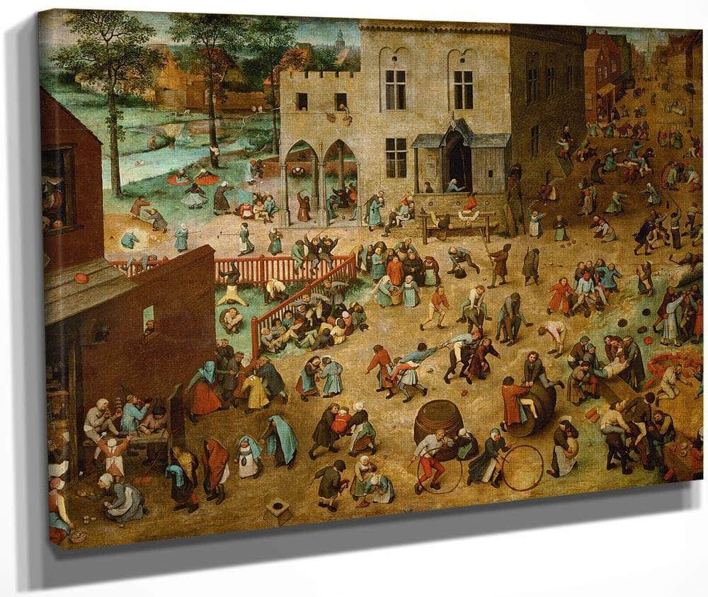 Childrens Games 1560  By The Elder Fine Art Print