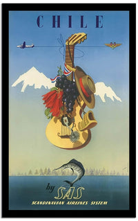 Chile  Vintage Poster Fine Art Print