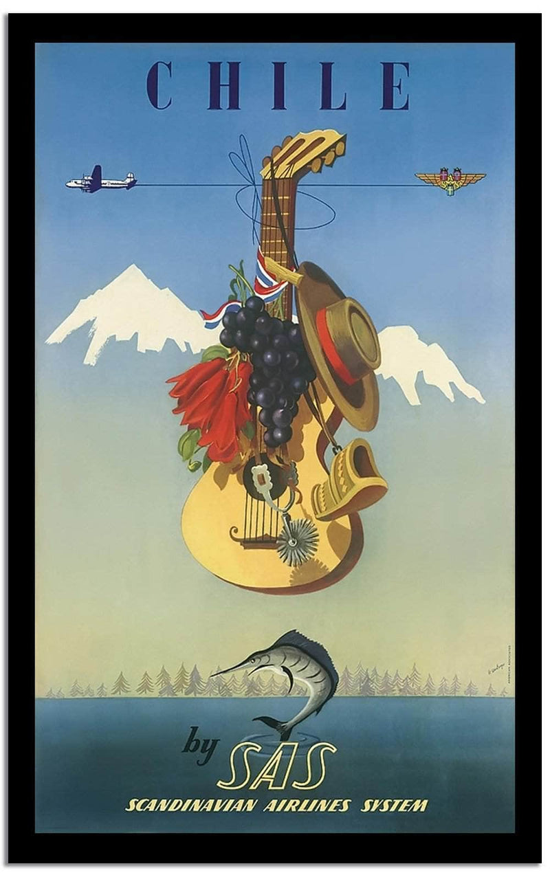 Chile  Vintage Poster Fine Art Print