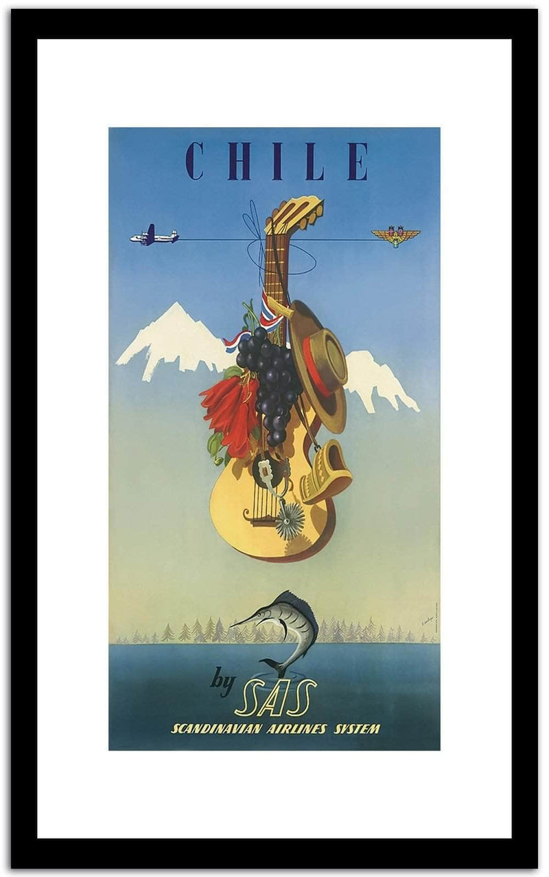 Chile  Vintage Poster Fine Art Print