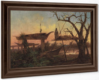 Chinook Burial Grounds By John Mix Stanley Fine Art Print