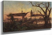 Chinook Burial Grounds By John Mix Stanley Fine Art Print