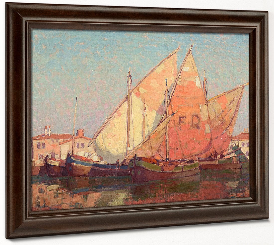 Chioggia Boats By Edgar Payne Fine Art Print