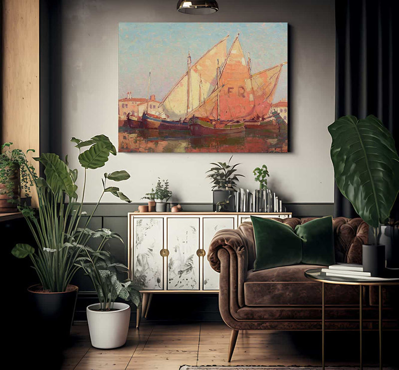 Chioggia Boats By Edgar Payne Fine Art Print