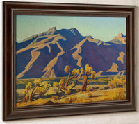 Chollas Against Mountains By Maynard Dixon Fine Art Print