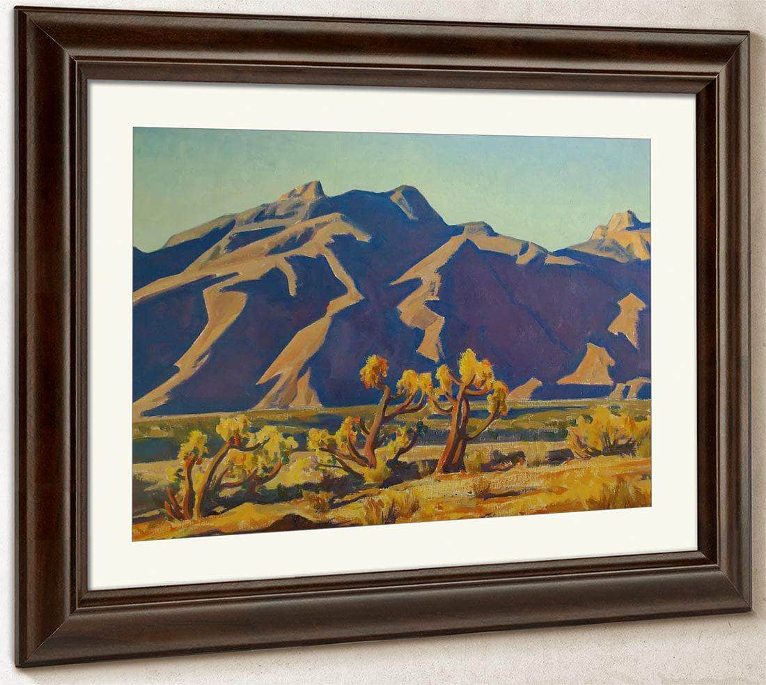 Chollas Against Mountains By Maynard Dixon Fine Art Print