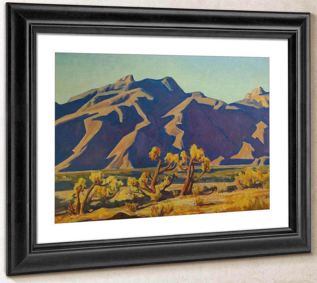 Chollas Against Mountains By Maynard Dixon Fine Art Print