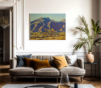 Chollas Against Mountains By Maynard Dixon Fine Art Print