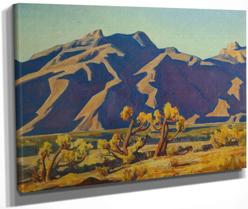 Chollas Against Mountains By Maynard Dixon Fine Art Print