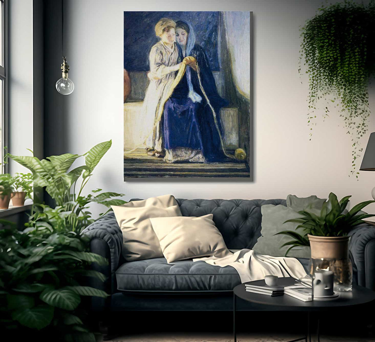 Christ And His Mother Studying The Scriptures By Henry Ossawa Tanner Fine Art Print