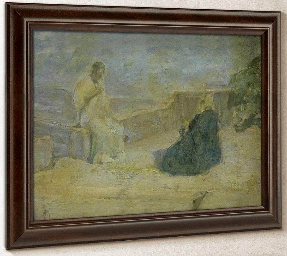 Christ And Nicodemus (Early Study) By Henry Ossawa Tanner Fine Art Print
