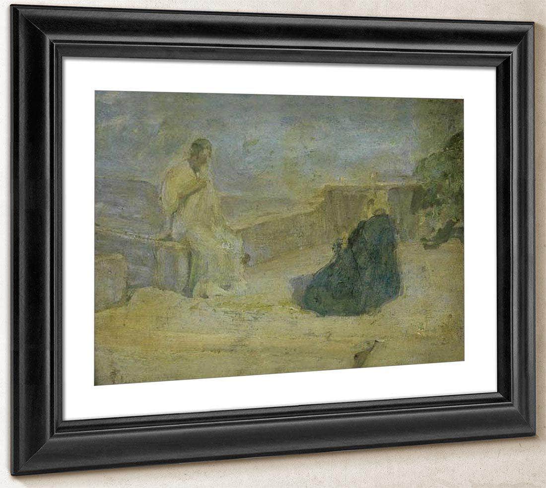 Christ And Nicodemus (Early Study) By Henry Ossawa Tanner Fine Art Print