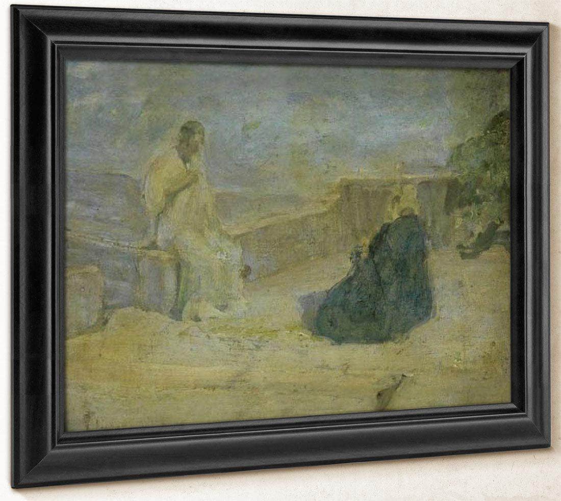 Christ And Nicodemus (Early Study) By Henry Ossawa Tanner Fine Art Print
