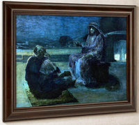 Christ And Nicodemus On A Rooftop By Henry Ossawa Tanner Fine Art Print