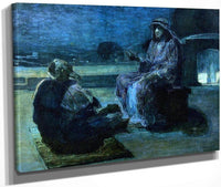 Christ And Nicodemus On A Rooftop By Henry Ossawa Tanner Fine Art Print