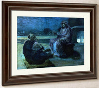 Christ And Nicodemus On A Rooftop By Henry Ossawa Tanner Fine Art Print