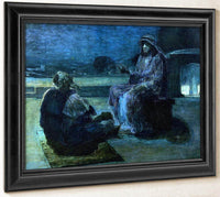 Christ And Nicodemus On A Rooftop By Henry Ossawa Tanner Fine Art Print