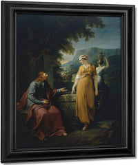 Christ And The Woman Of Samaria By William Hamilton Fine Art Print