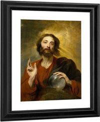 Christ As Salvator Mundi By Anthony Van Dyck Fine Art Print