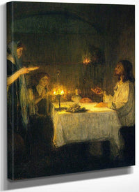 Christ At The Home Of Mary And Martha By Henry Ossawa Tanner Fine Art Print