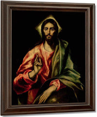 Christ Blessing By El Greco Fine Art Print