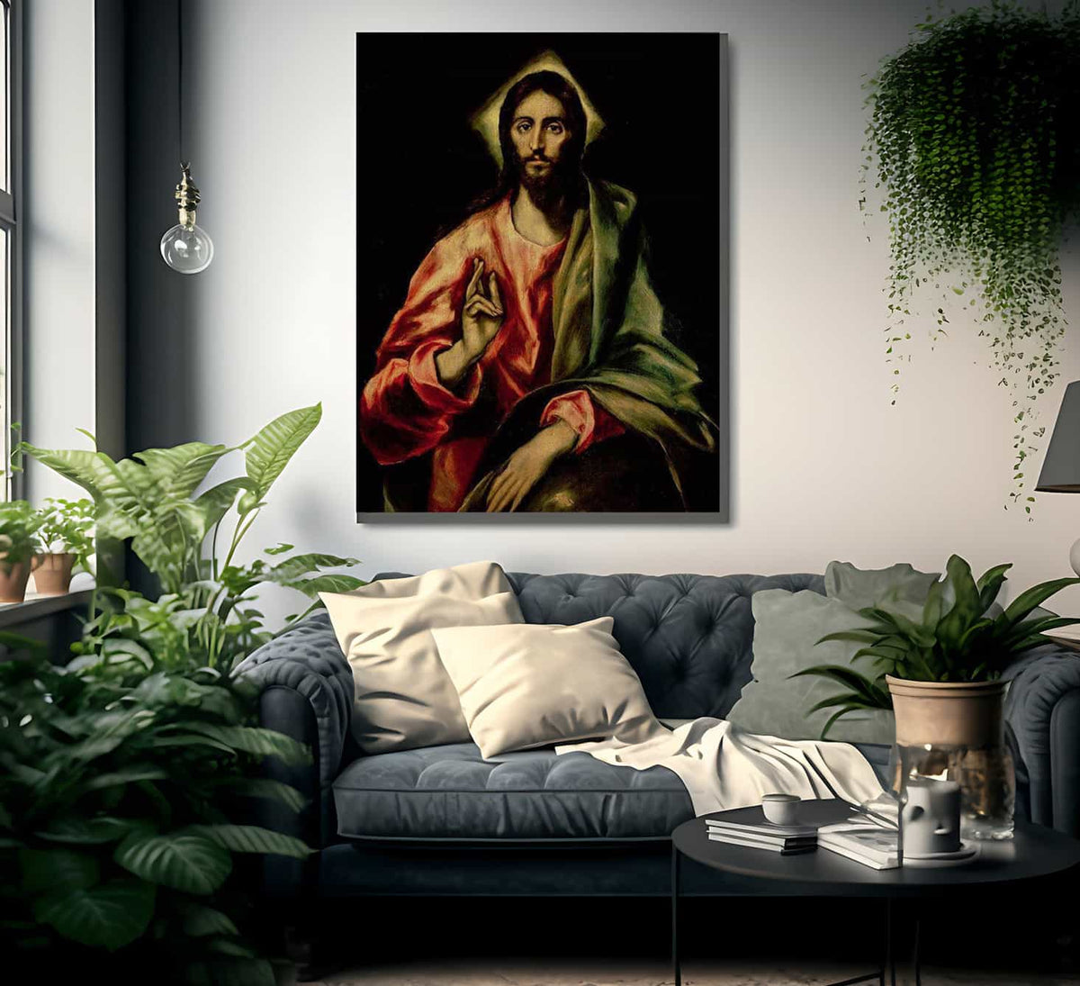Christ Blessing By El Greco Fine Art Print