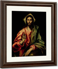 Christ Blessing By El Greco Fine Art Print