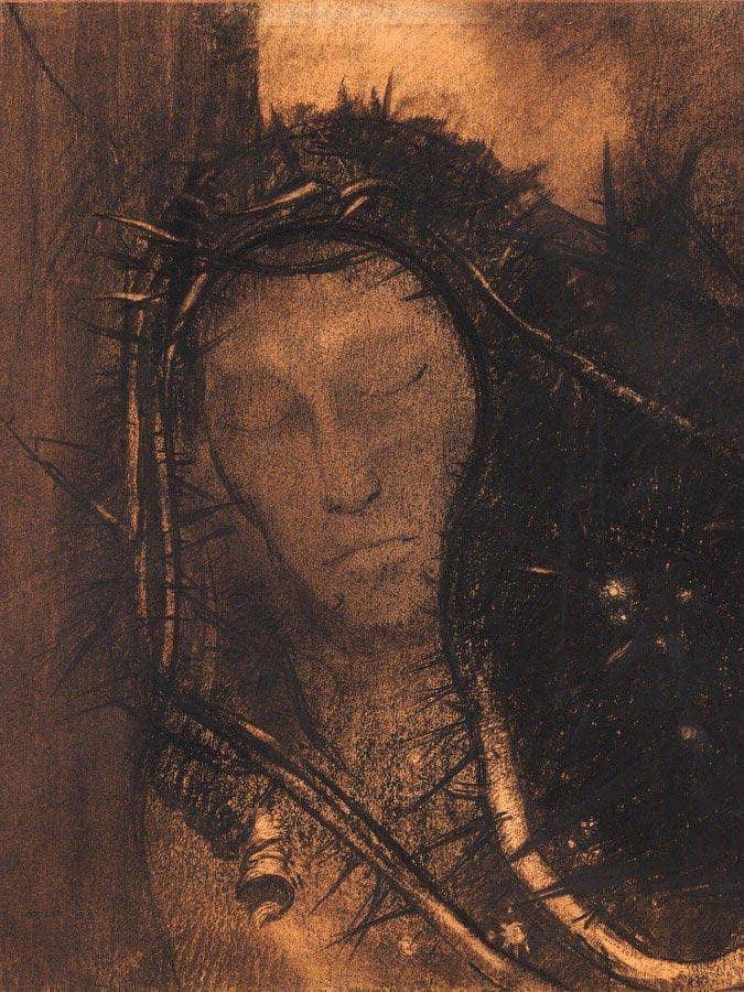 Christ By Odilon Redon Fine Art Print