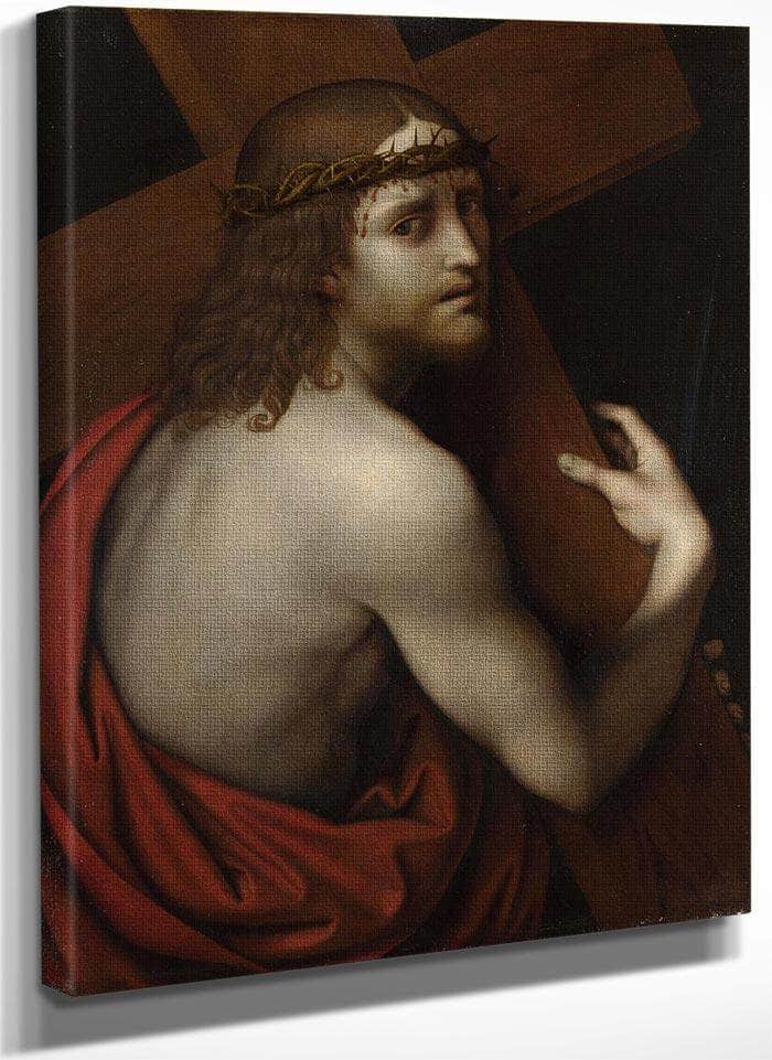 Christ Carrying His Cross Scaled Down By Giampietrino Fine Art Print
