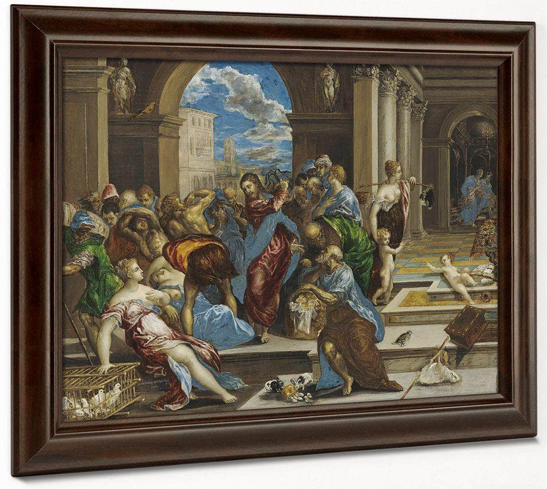 Christ Cleansing The Temple By El Greco Fine Art Print