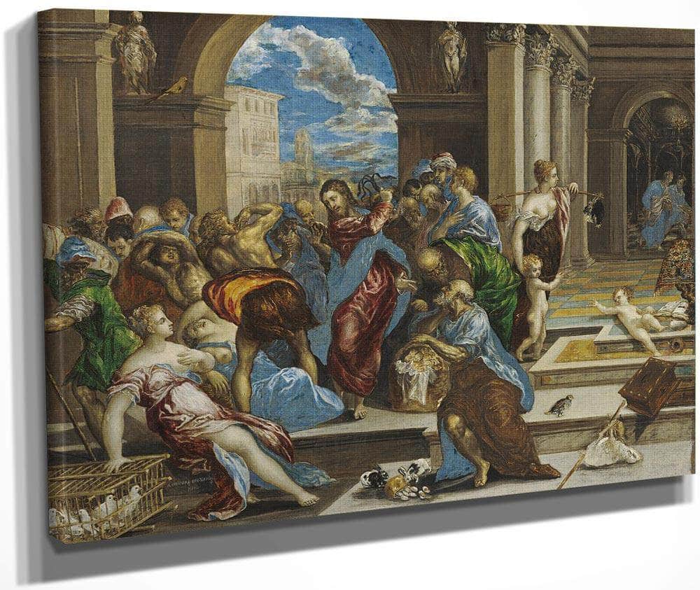 Christ Cleansing The Temple By El Greco Fine Art Print