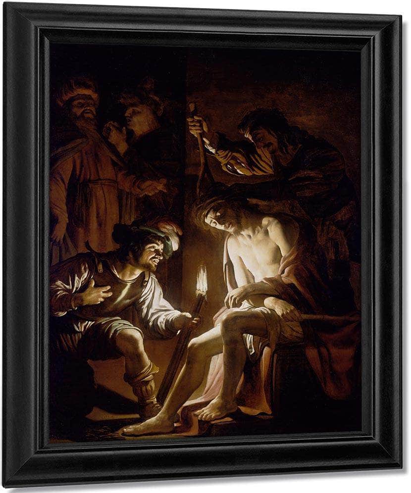 Christ Crowned With Thorns By Gerrit Van Honthorst Fine Art Print